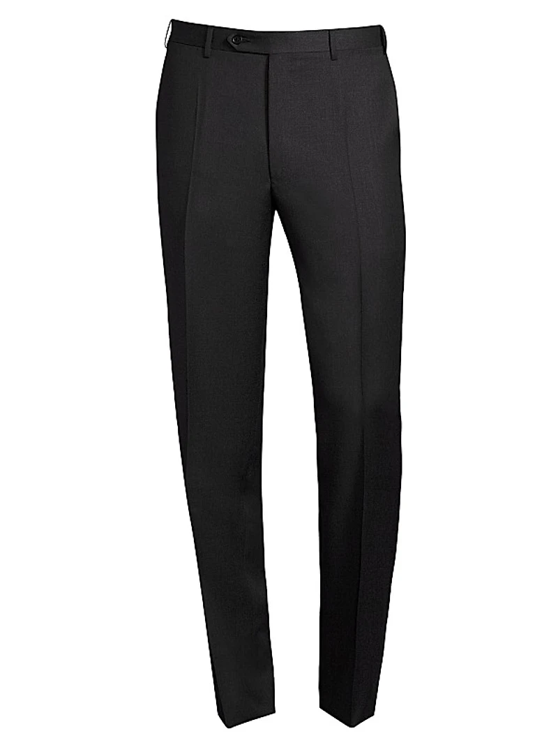 Regular-Fit Wool Pants
