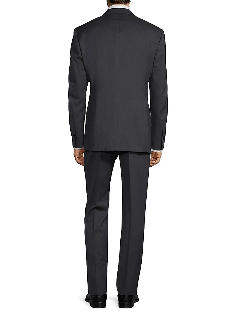 Regular-Fit Solid Woven Wool Suit
