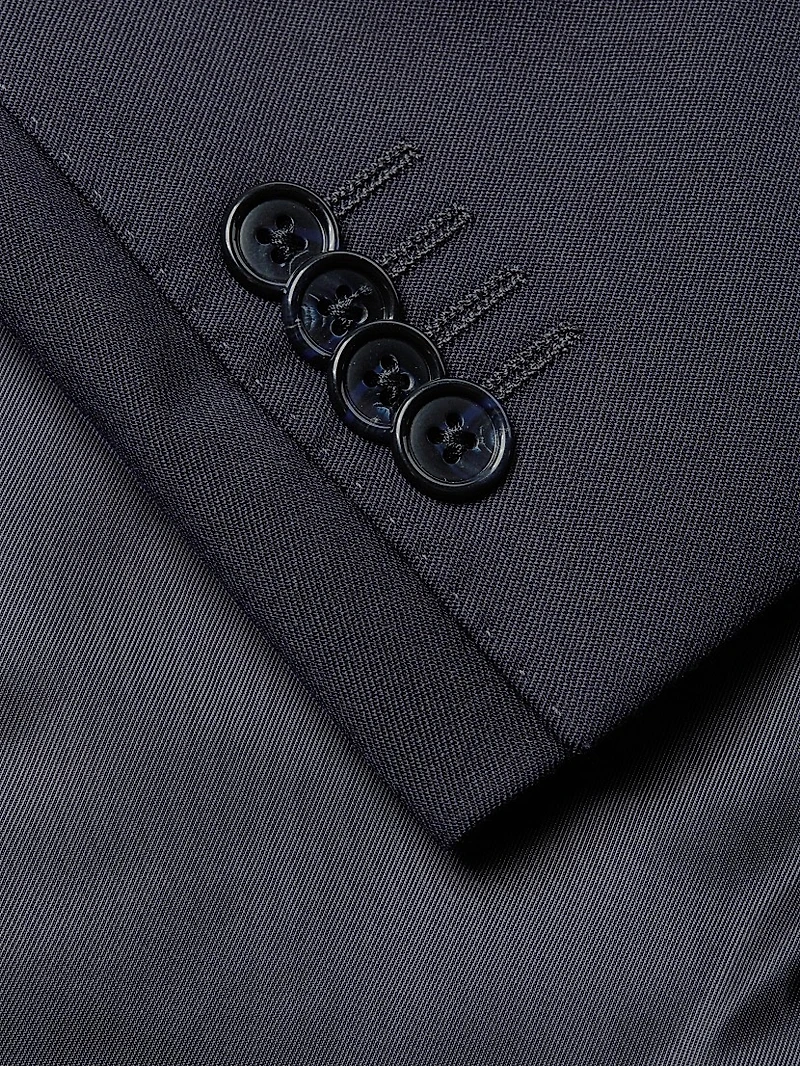 Regular-Fit Solid Woven Wool Suit