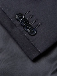 Regular-Fit Solid Woven Wool Suit