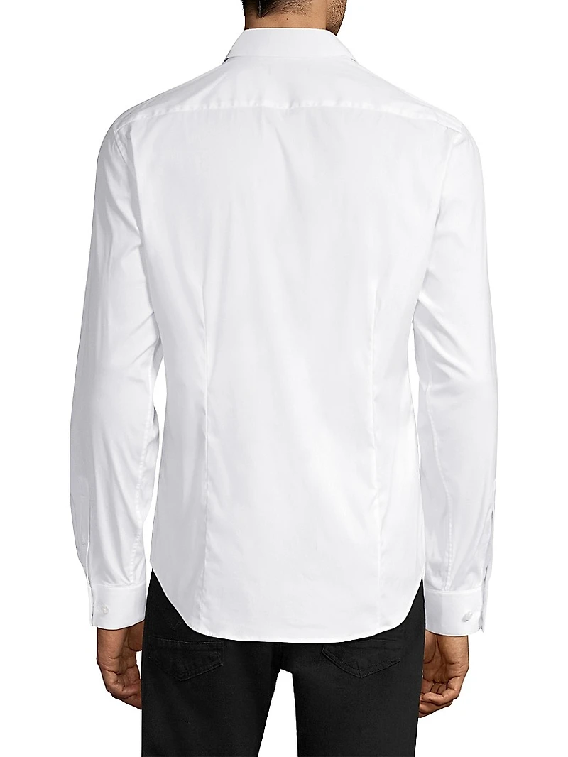 Sylvain Wealth Poplin Long-Sleeve Shirt