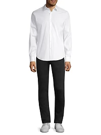 Sylvain Wealth Poplin Long-Sleeve Shirt