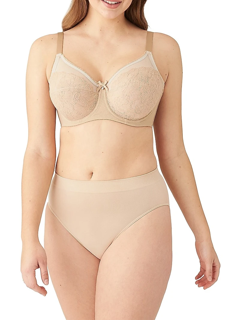 Retro Chic Full-Coverage Underwire Bra