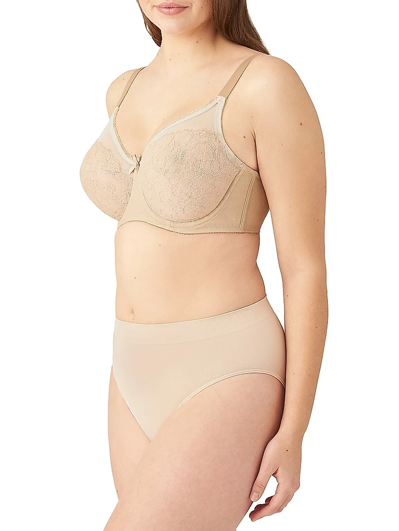 Retro Chic Full-Coverage Underwire Bra