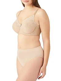 Retro Chic Full-Coverage Underwire Bra