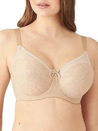 Retro Chic Full-Coverage Underwire Bra