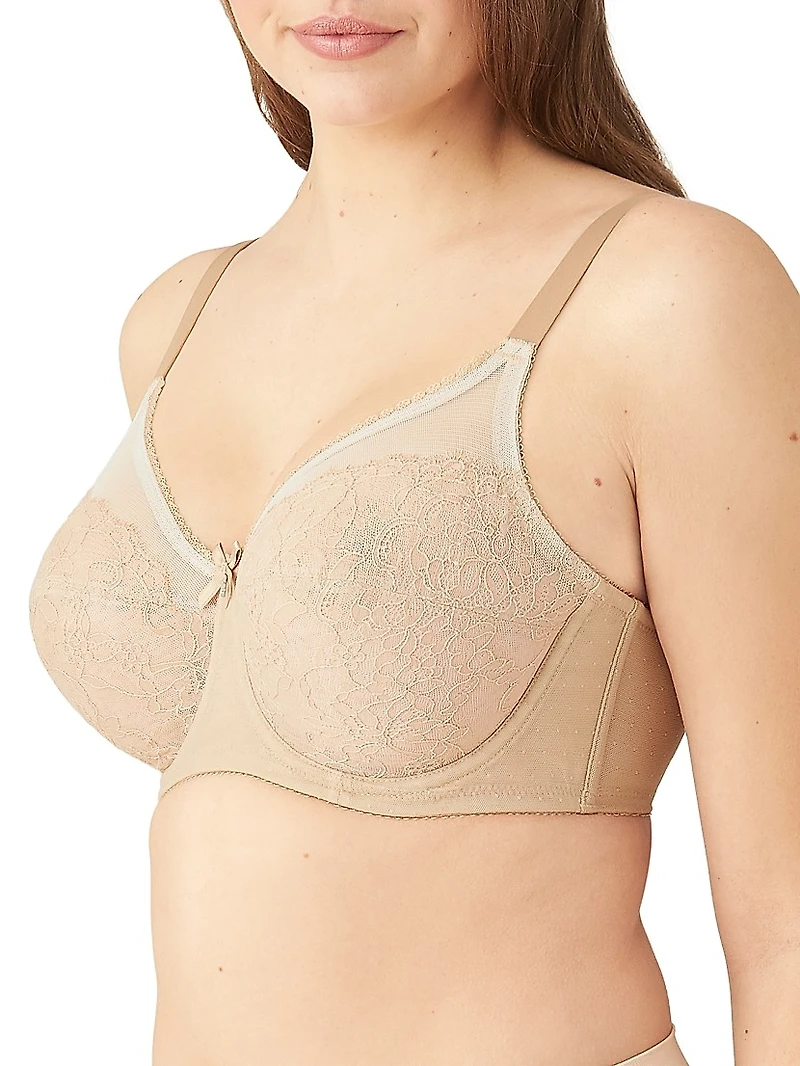 Retro Chic Full-Coverage Underwire Bra