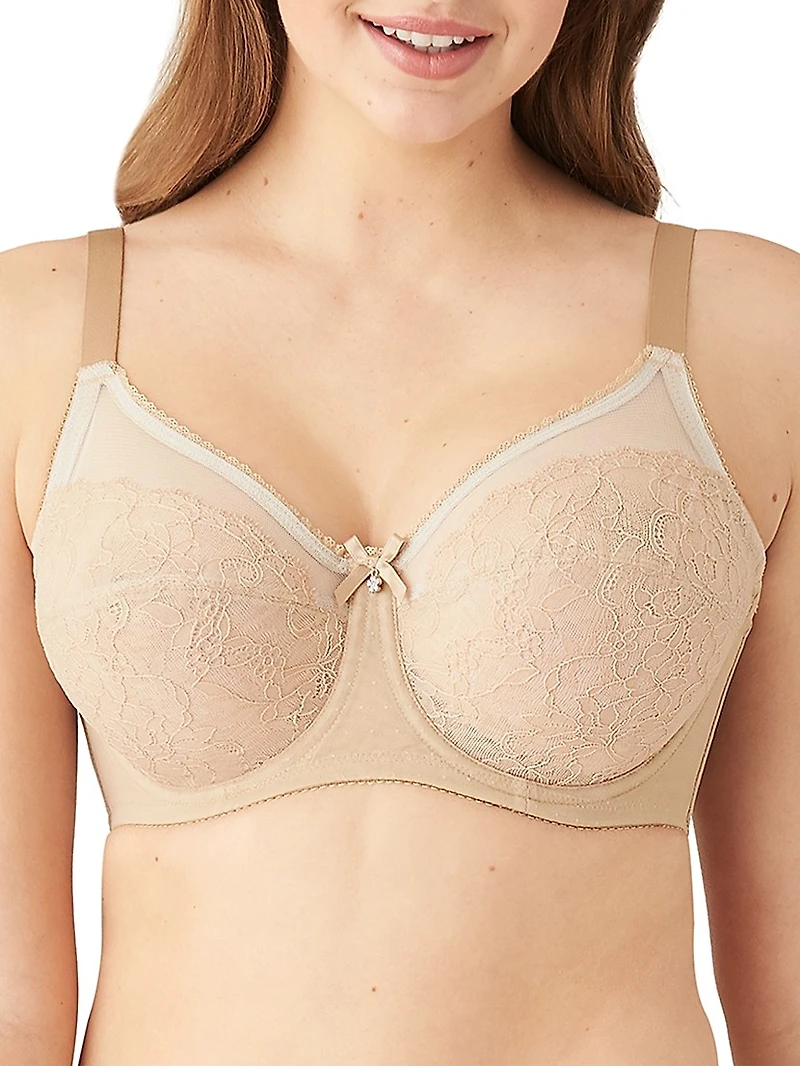 Retro Chic Full-Coverage Underwire Bra