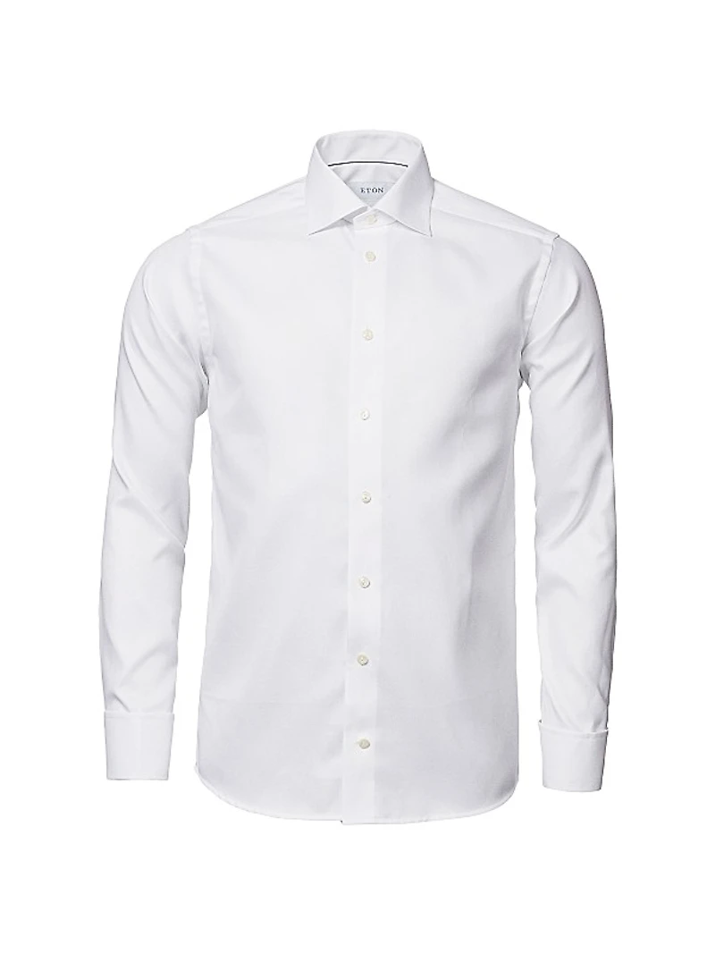 Contemporary-Fit Cavalry Twill French-Cuff Dress Shirt