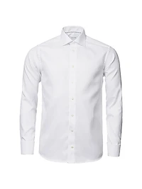 Contemporary-Fit Cavalry Twill French-Cuff Dress Shirt
