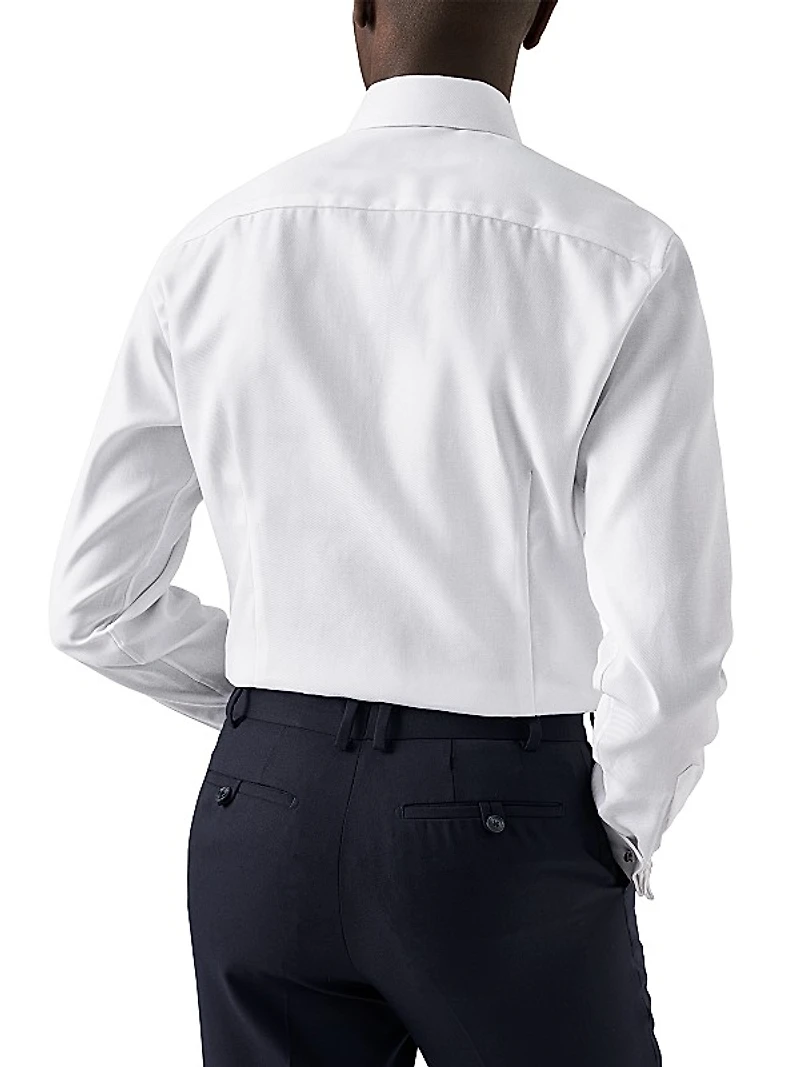 Contemporary-Fit Cavalry Twill French-Cuff Dress Shirt