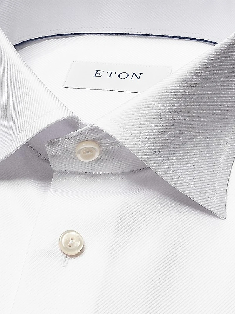 Contemporary-Fit Cavalry Twill French-Cuff Dress Shirt