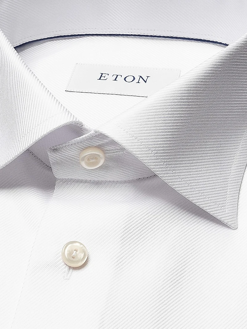 Contemporary-Fit Cavalry Twill French-Cuff Dress Shirt