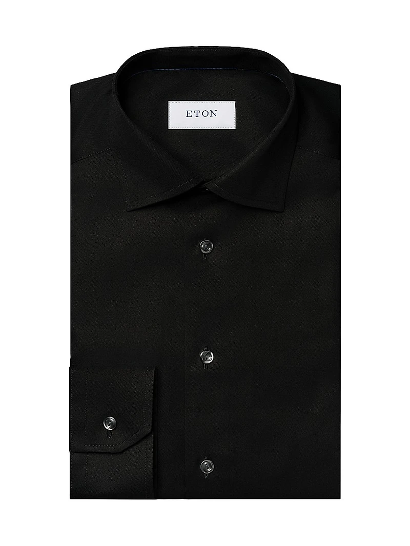 Slim-Fit Twill Dress Shirt