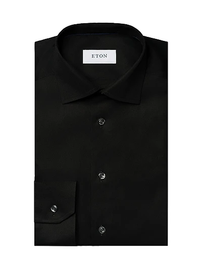 Slim-Fit Twill Dress Shirt