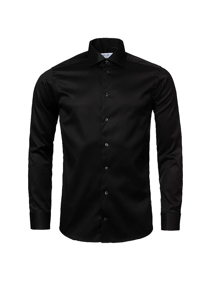 Slim-Fit Twill Dress Shirt