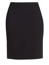 Stretch-Wool Pencil Skirt