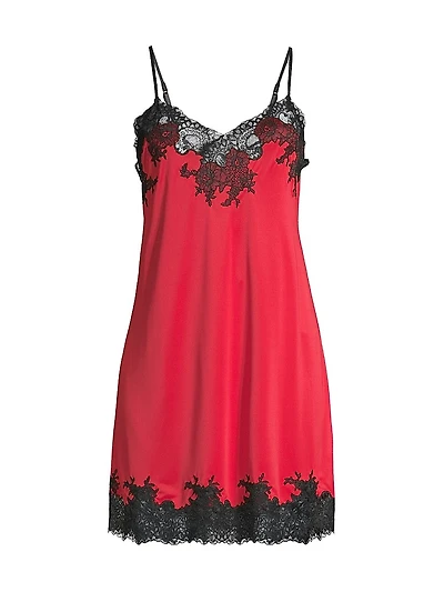 Enchant Satin & Lace Slip