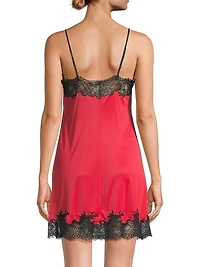 Enchant Satin & Lace Slip