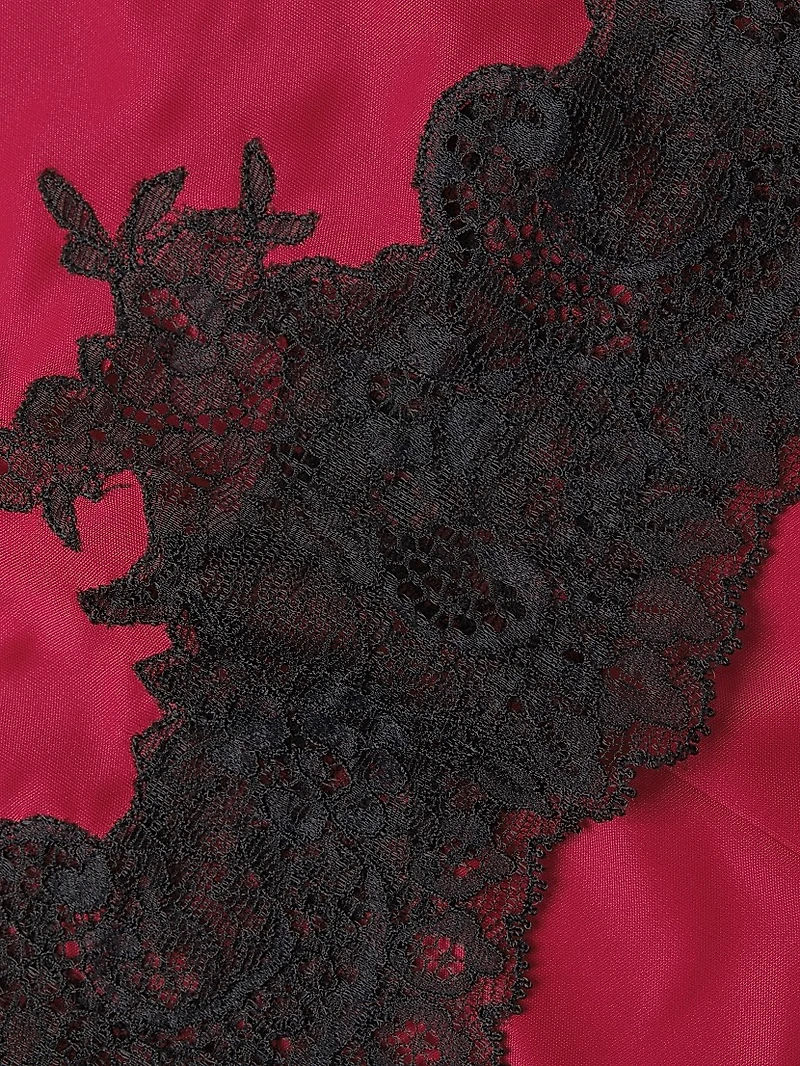 Enchant Satin & Lace Slip