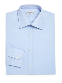 Regular-Fit Cotton Long-Sleeve Dress Shirt