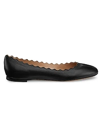 Lauren Leather Ballet Flats