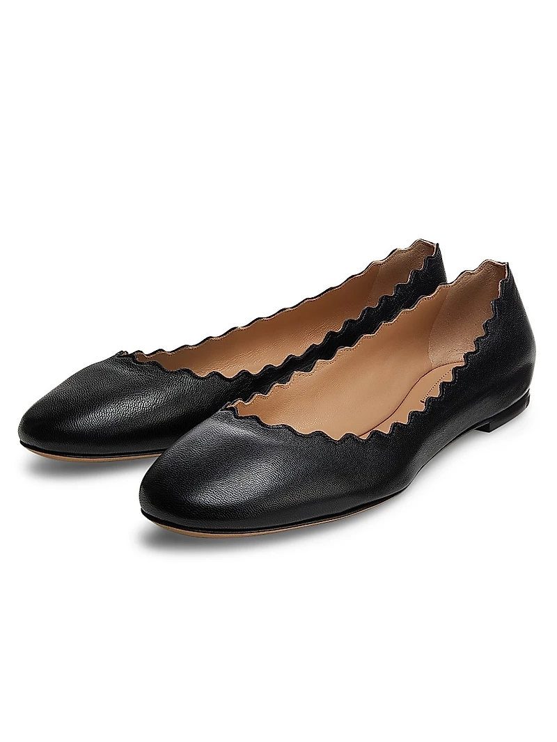 Lauren Leather Ballet Flats