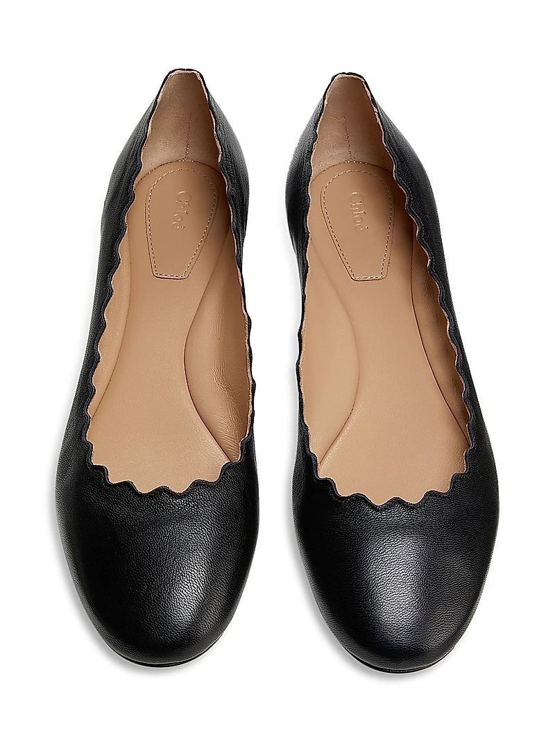 Lauren Leather Ballet Flats