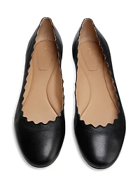 Lauren Leather Ballet Flats