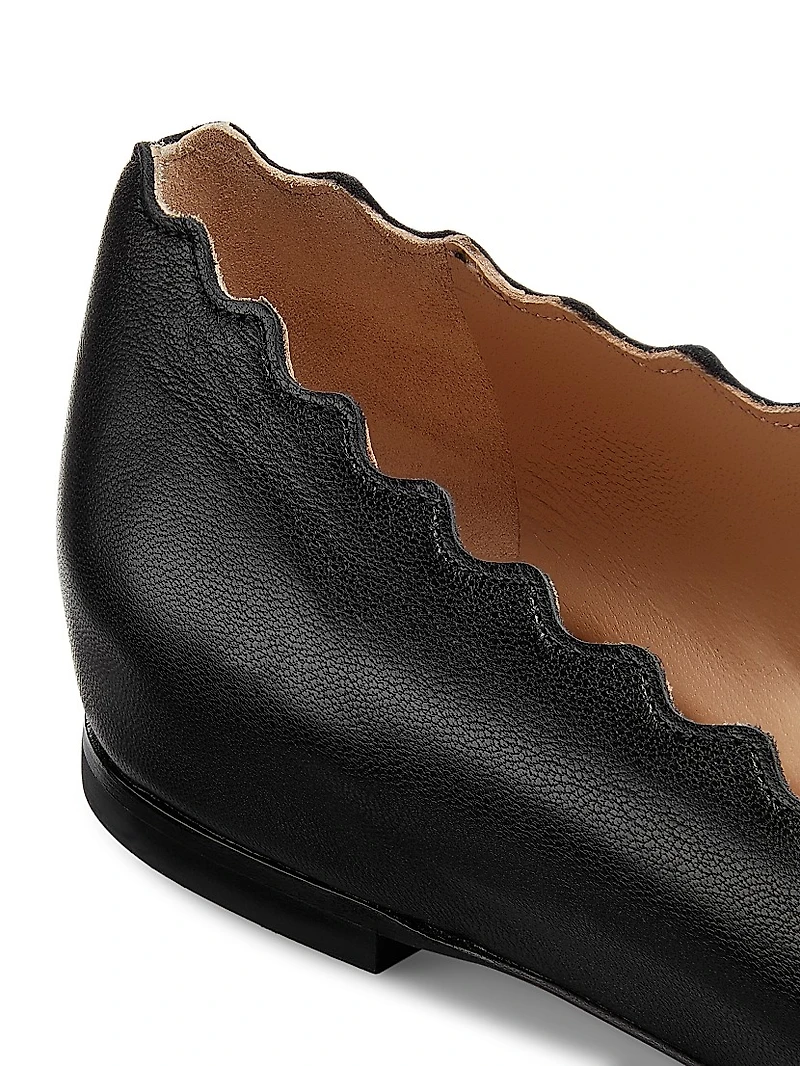 Lauren Leather Ballet Flats