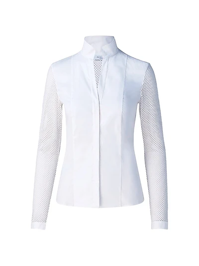 Elements Mesh-Sleeve Blouse