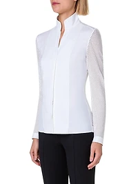 Elements Mesh-Sleeve Blouse