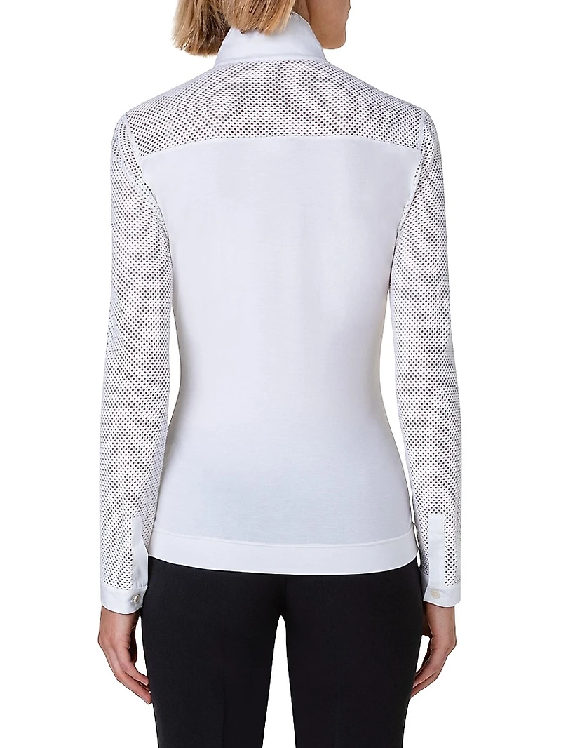 Elements Mesh-Sleeve Blouse
