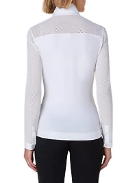 Elements Mesh-Sleeve Blouse