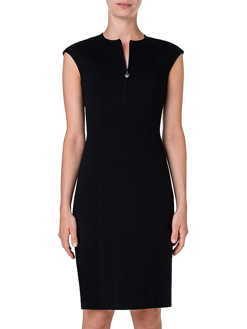 Essentials Jersey Cap-Sleeve Sheath