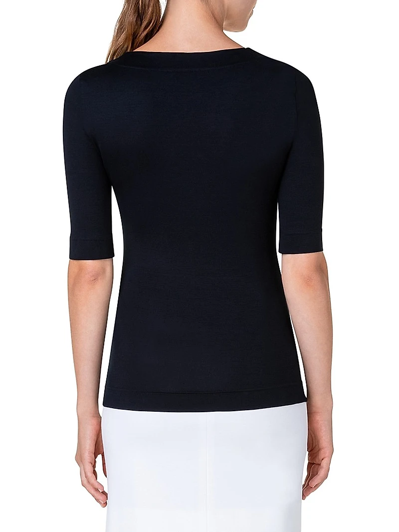 Elements Jersey Square Neck Top