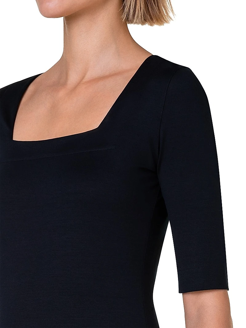 Elements Jersey Square Neck Top