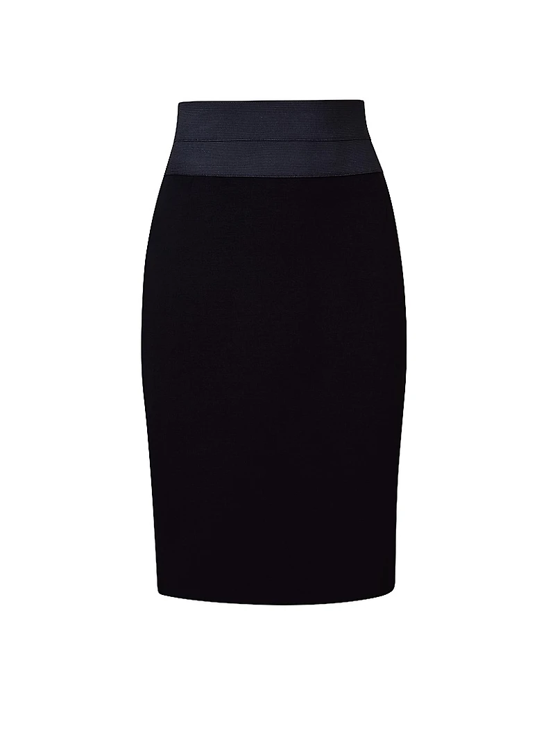 Essentials High-Waist Pencil Skirt