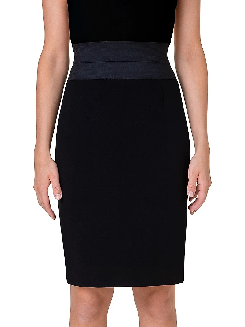 Essentials High-Waist Pencil Skirt