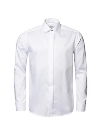 Contemporary Fit Diamond Weave Formal Shirt