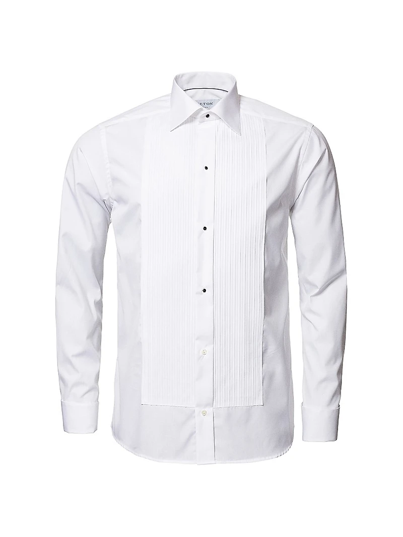 Contemporary-Fit Pleated Bib Dress Shirt
