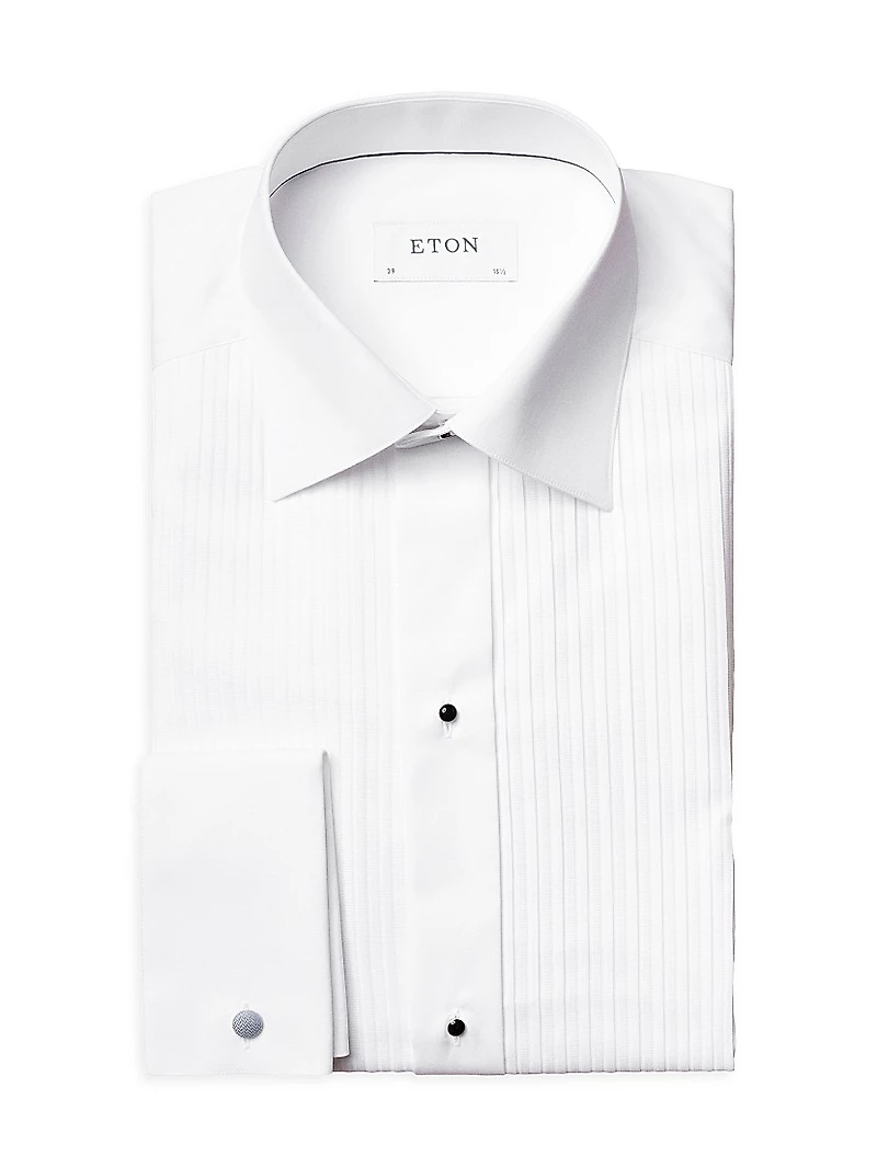 Contemporary-Fit Pleated Bib Dress Shirt