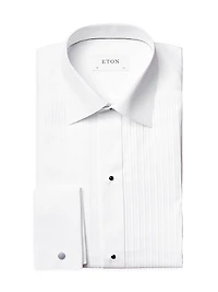 Contemporary-Fit Pleated Bib Dress Shirt