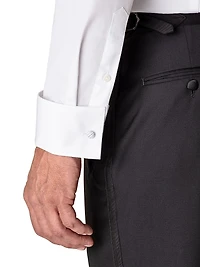 Slim-Fit Plisse Tuxedo Shirt