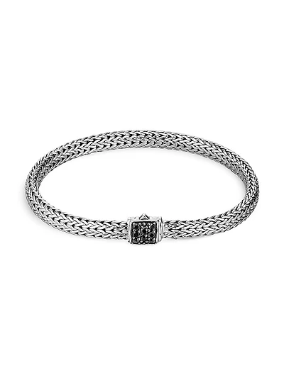 Classic Chain Gemstone & Sterling Silver Extra-Small Bracelet