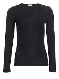 Woolen Silk Long-Sleeve Shirt