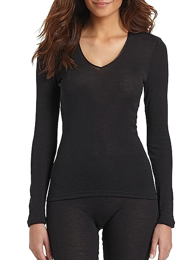 Woolen Silk Long-Sleeve Shirt