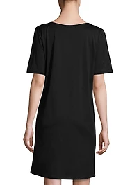 Cotton Deluxe Short-Sleeve Gown