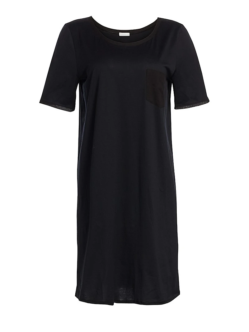 Cotton Deluxe Short-Sleeve Gown
