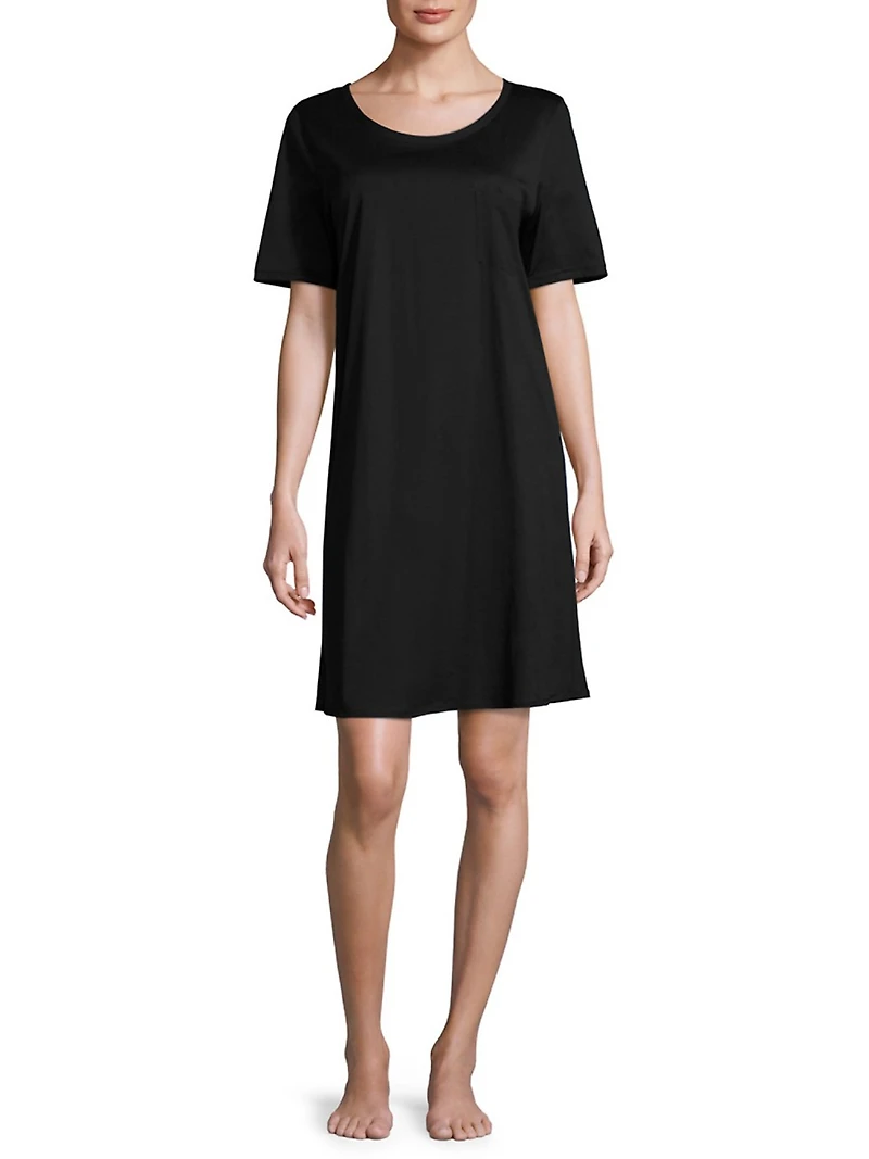 Cotton Deluxe Short-Sleeve Gown